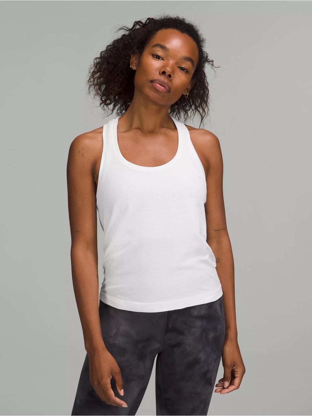 Lululemon Swiftly Tech Razorback Tank Top White Size 8